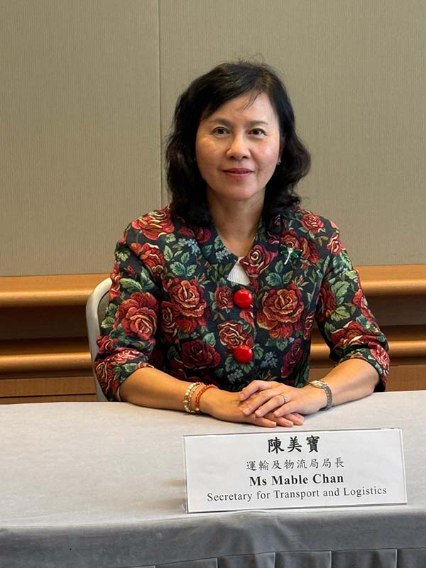 Mabel Chan Top Hong Kong SAR Transport & Logistics official meets IUMI delegation ...