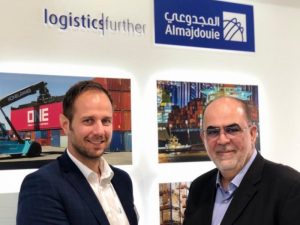 Rainer Auerbacher, Head of Transport Technology, Goldhofer and Eyad Arafah in a file picture