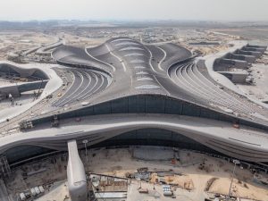 Work nearing completion at the Midfield Terminal Complex in Abu Dhabi