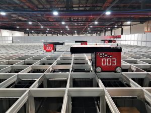 Swisslog delivers its latest robot-based warehouse system in retail and E-commerce for Axiom Telecom (Photo credit Swisslog)
