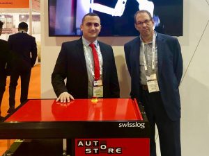 Alain Kaddoum, General Manager, Swisslog Middle East with Guy Dunkerley, Group Supply Chain Director, Axiom Telecom