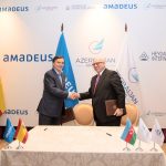 From left to right- Tomás López Fernebrand, General Counsel and Corporate Secretary of Amadeus with Jahangir Asgarov, AZAL President, at the signing ceremony