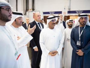 HE Dr. Abdullah Belhaif Al Nuaimi with officials at BreakBulk 2019