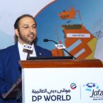 Abdulla Bin Damithan, CCO, DP World UAE Region, delivering the keynote address