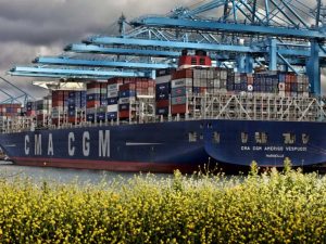 The CMA CGM's Amerigo Vespucci