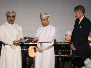 Dr Ahmed Mohammed Al Futaisi, Dr. Mohammed Nasser Al Zaabi and Mark Geilenkirchen, CEO, SOHAR Port at the 15th Anniversary celebrations