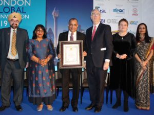 Tristar Group CEO Eugene Mayne (3rd from left) with officials from the Institute of Directors, India