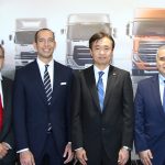 UD Trucks and Zahid Tractor officials at the partnership signing ceremony