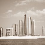 The Abu Dhabi skyline