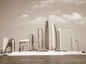 The Abu Dhabi skyline