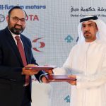 Al Futtaim Toyota and Dubai Government Workshop officials at the signing ceremony