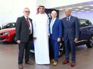 L to R- Ammer AlBajjali, Yousef Almajdouie, Samir Cherfan, and Rakesh Nair pose for a group picture