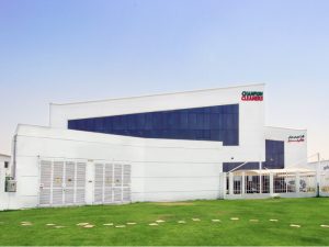 Facade of Champion Cleaners operations facility in DIP Dubai