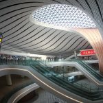 A view of the interior of Daxing International Airport, Beijing, PRC