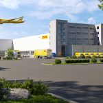 An artist's rensition of the new DHL Express cargo complex at Munich Airport