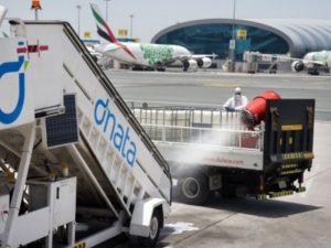 dnata completed a mass disinfection programme of its GSE