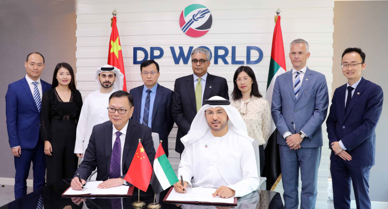 The DP World UAE Region-Zhidi Company signing MoU ceremony