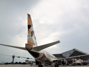 Etihad Airways Boeing 777-300ER at Havana Airport