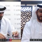 Officials from FTA and Abu Dhabi Ports sign an MoU