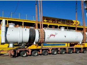 Bulk and project cargo being moved at King Abdullah Port