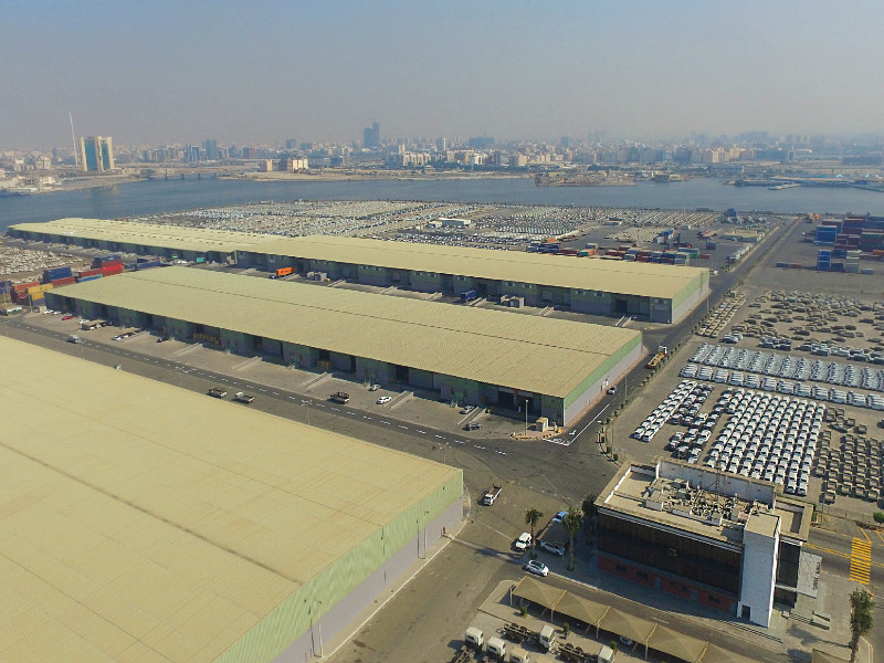 An aerial view of LogiPoint's facilities at Jeddah Islamic Port