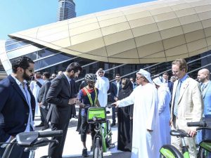 RTA and Careem officials at the bike launch ceremony