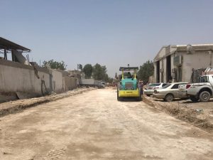 Ongoing construction work in Sharjah 10th Industrial Zone