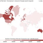 SEMrush global Coronavirus search popularity