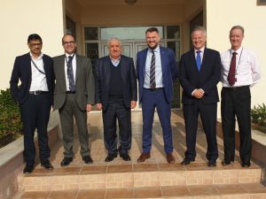 Serco ME's Phil Malem, Peter Mohring and the Baghdad Airport team at the Academy