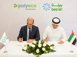 Bee'ah and Polyeco officials ink agreement