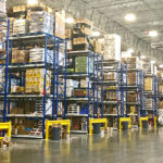 Panshot of warehouse storage system