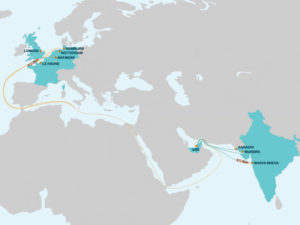 CSP India & Europe map