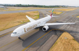 Emirates B777 aircraft