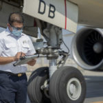 An Etihad Airways inspector at work