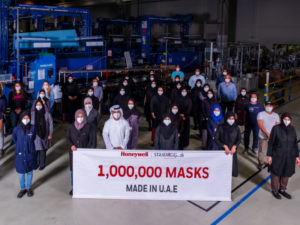 Honeywell and Strata Manufacturing reach production milestone of one million N95 masks in the UAE