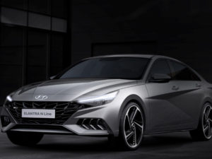 The new Elantra N Line Front Quarter