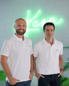 Khalid Baareh (left) and Kareem Abughazaleh, co-founders iKcon