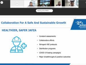 Jafza Webinar in progress.