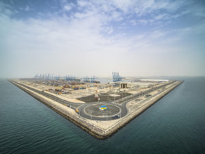 Khalifa Port aerial view