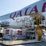 A Qatar Airways Cargo freighter