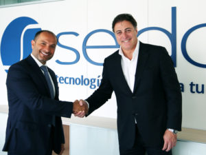 Angel Fernandez, co-CEO, Seidor (R) and Wassim Hassanieh, CEO, Procons