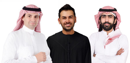 Kayishha CEO Saygin Yalcin (middle) with the Saudi partners