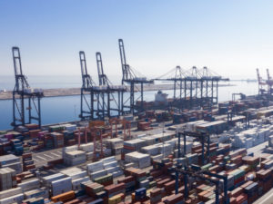 An aerial view of SOHAR Port