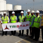 Eugene Mayne, CEO, Tristar Group, (3rd left) during the turnover of the Chemical Terminal