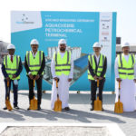 AquaChemie Mott MacDonald and DP World senior management at AquaChemie Petrochemical terminal's ground breaking ceremony