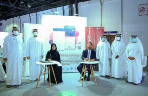 The DLD-JLL deal signing ceremony