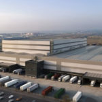 A rendition of the DHL facility at DP World London Gateway Logistics Park