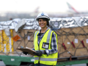 GAC staff at cargo handling yard in the airport