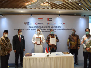 The INALUM MoU signing ceremony