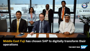 LtoR-Hayashi Ryusaku, Patrick Hametner, Head of General Business, SAP ME South and Saeed Al Malik